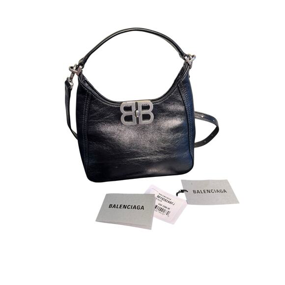 Balenciaga NWT BB Soft Hobo Bag in Black - Picture 7 of 13